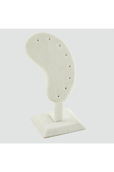 ZERO LAND Lvsqvr Anfora Fabric Covered Earrings (143721) Stand-Light Grey