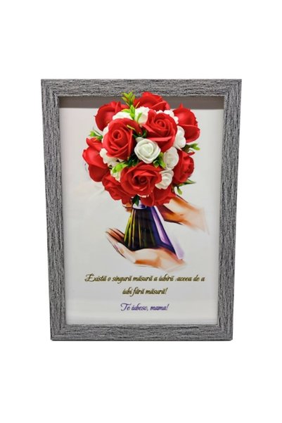 T&M Personalizare Tablou înrămat A4 (30x21 cm) - Există o singură măsură a iu...