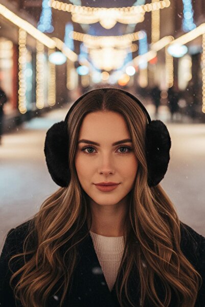 Eke Tekstil Plush Foldable Soft Textured Headphone