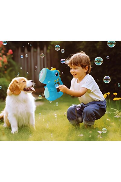 dalip Interactive Bubble Toy Dalip, Sounds and Lights, Dinosaur Model, 8 Nozzles, 17.1 x 10.4 x 21.5 cm,