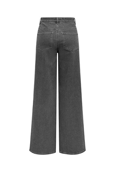 ONLY Jeans mit weitem Bein ONLSANNA Hohe Taille Weiter Beinschnitt Jeans