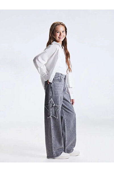 LC Waikiki Lcw Kids Mixed Wideleg Girls' Jeans