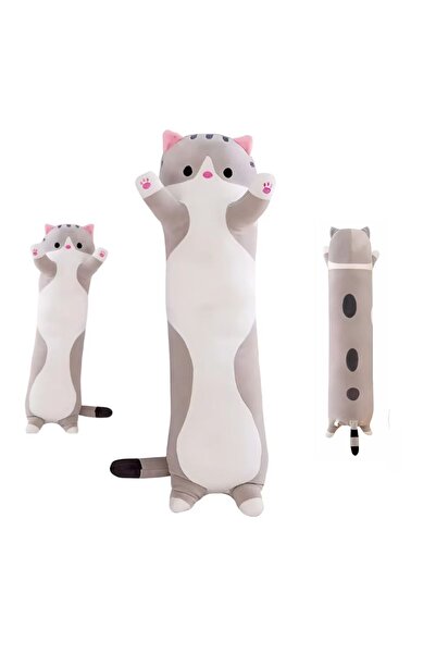 NextFarma Jucarie de plus pisica, Pentru copii si adulti, Tip perna, lungime ...