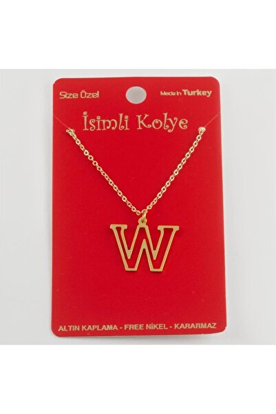 ZERO LAND قلادة من الذهب الخالص LVSQVR (153916) - حرف-W