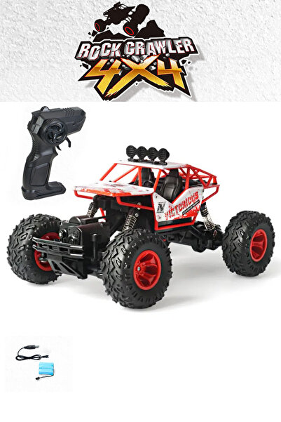 welcomein Oyuncak 4x4 Uzaktan Kumandalı Şarjlı Rock Crawler Büyük Teker Gerçe...