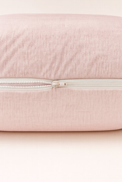 Bonny Home Vevra Powder Plain Colored 2-Piece Pillowcase Cotton Fabric with Zipper