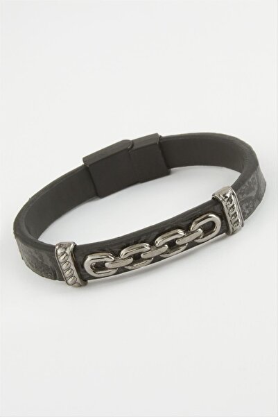 ZERO LAND سوار من الجلد الصناعي عالي الجودة من LVSQVR (151148) - أسود