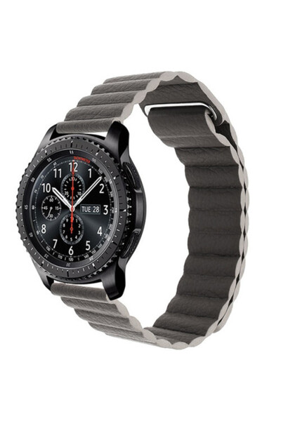 iUni Curea din piele pentru ceas inteligent Samsung Galaxy Watch 4 Classic, G...