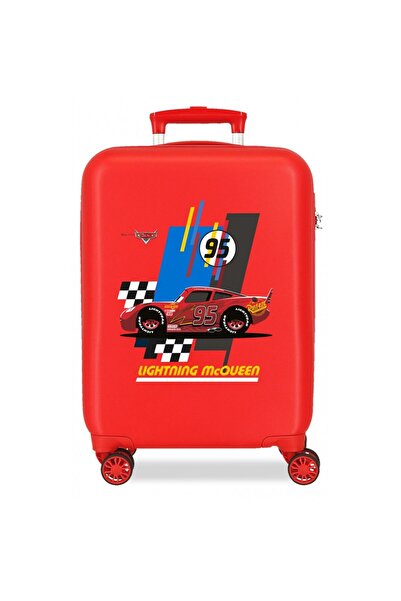 Disney Troler copii, Cars Lightning McQueen, ABS, valiza mica, rosie, 33x50x20 cm