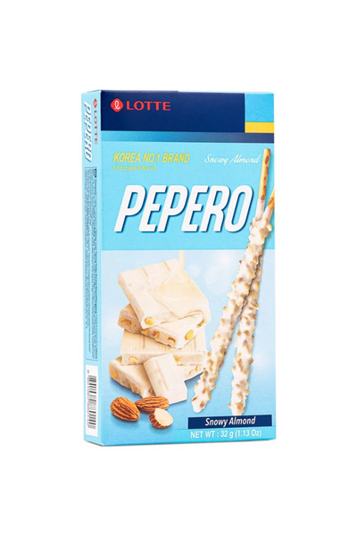Lotte Pepero Migdale Snowy KOR 32g