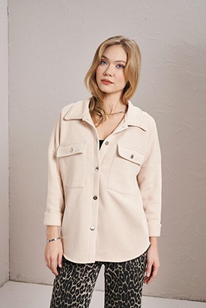 TENA Women's Stone Three Thread Buttoned Jacket