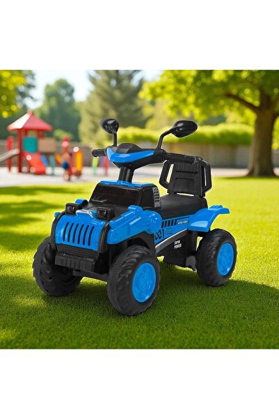 Toybox 4-Wheel Kids Electric Bike - 6V Rechargeable Battery, LED Lights, Music - Ride-On Bike for Children