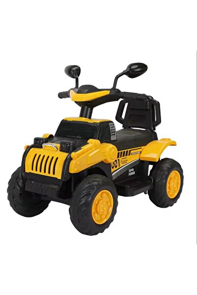 Toybox 4-Wheel Kids Electric Bike - 6V Rechargeable Battery, LED Lights, Music - Ride-On Bike for Children