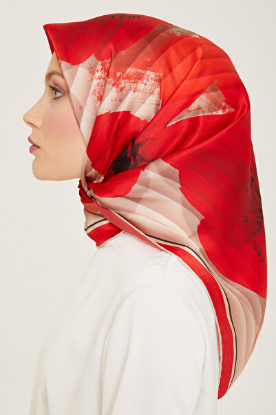 Armine Silk Scarf 9100D (Twill) (Nostalji̇)-83