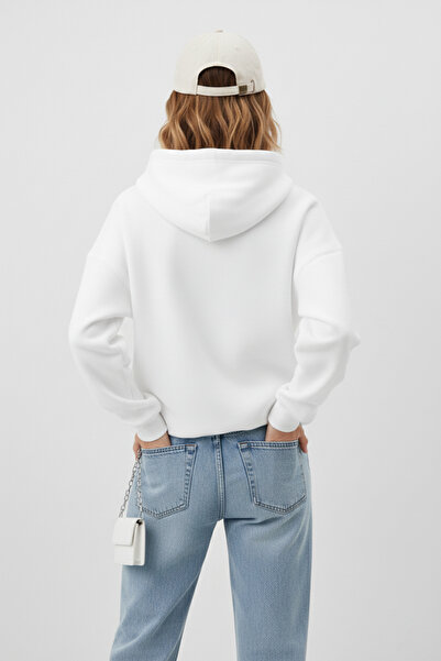 uyguntarz Unisex Soft Textured 3 Thread Happy Cherry Design B Printed O Oversized Sweatshirt