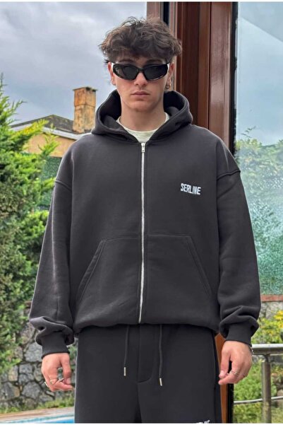 serline بريميوم قصة فضفاضة زيب