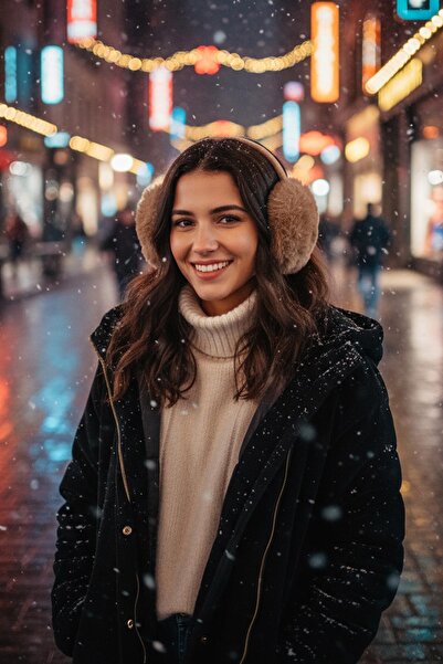 Eke Tekstil Plush Foldable Soft Textured Headphone