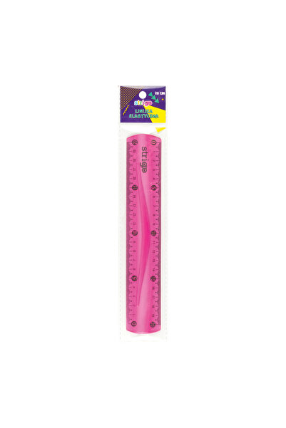 Strigo Flexible ruler 20 cm, pink SSC012