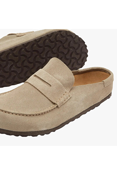 Birkenstock Naples Wrapped Suede Leather Taupe