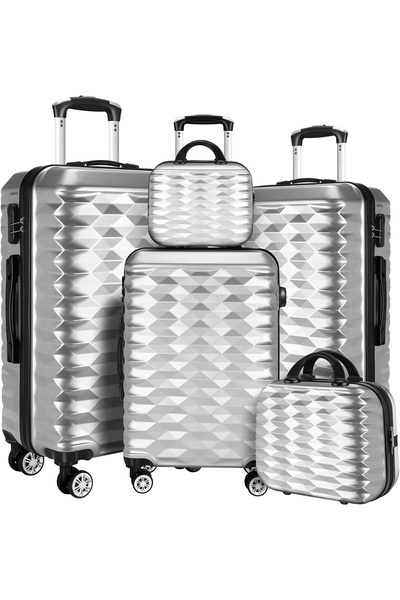 VINNYSEN مجموعة حقائب سفر مكونة من 5 قطع (12/14/20/24/28) حقائب سفر صلبة محمو...