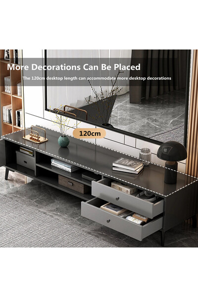 Zztcmp Tv Table,TV Cabinet,TV Table Stand With Doors and Drawers