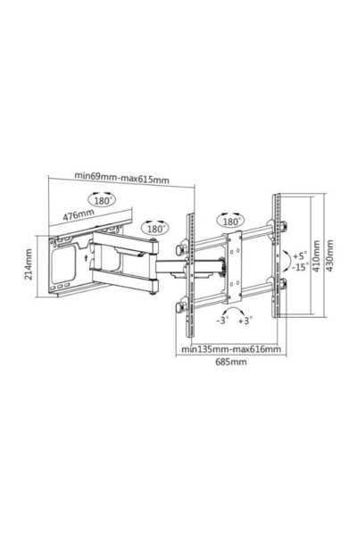 Kruger&Matz Universal led tv support 37 inch-70 inch