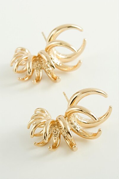 ZERO LAND Lvsqvr Xuping Pasta Luxury (153633) Steel Earrings-Yellow