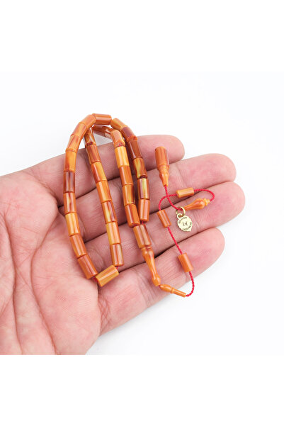 LapisDo Handcrafted Amber German Numbered Beads Masterpiece Signature Wrist Length Cut 5X9Mm Prayer Beads