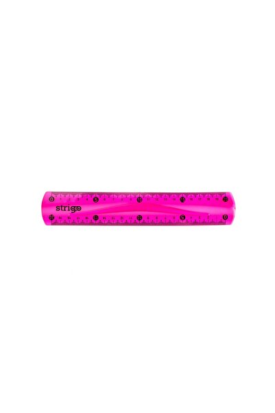 Strigo Flexible ruler 20 cm, pink SSC012