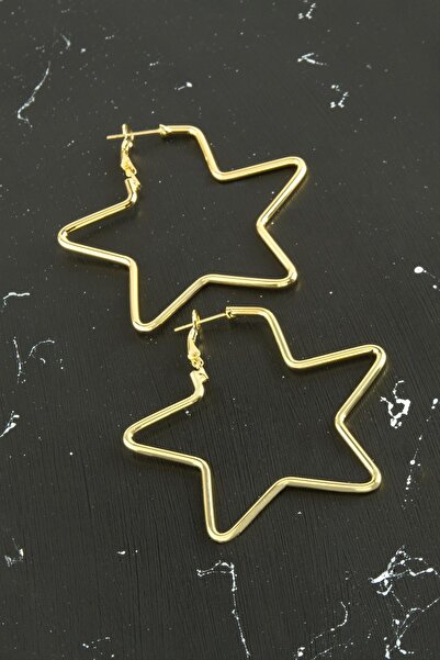 ZERO LAND Lvsqvr Star Trend Earrings (153717) 5 Cm-Yellow