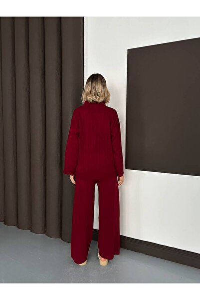 MIZUKI Knitwear Polo Neck Set