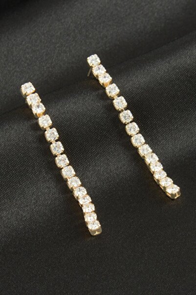 ZERO LAND Lvsqvr Round Zircon Stone (153735) Luxury Earrings-Yellow