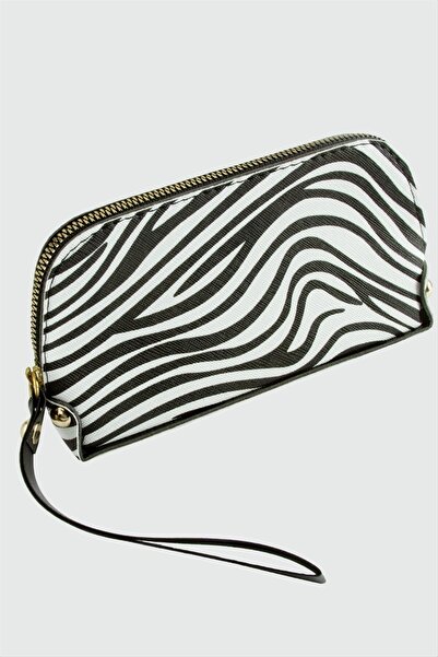 ZERO LAND Lvsqvr Zepra Rectangular (145057) Leather Wallet-White