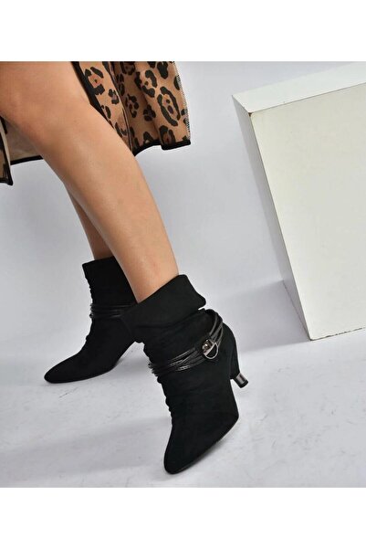 Pine Cone Suede Low Heel Women's Boots