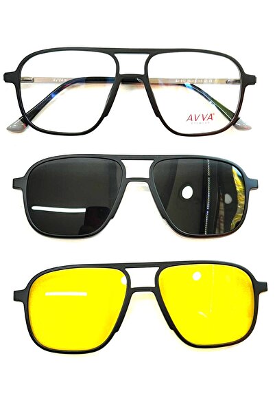 Avva 1910 C1 Polarized&Anti-Glare Clip-On Men's Sunglasses