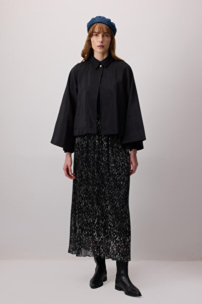 Touché Privé Silvery Jacquard Elastic Waist Skirt