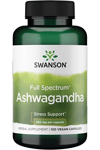 Swanson Health Products Bitkisel Ashwagan.dha.a- 450 mg 100 kapsul