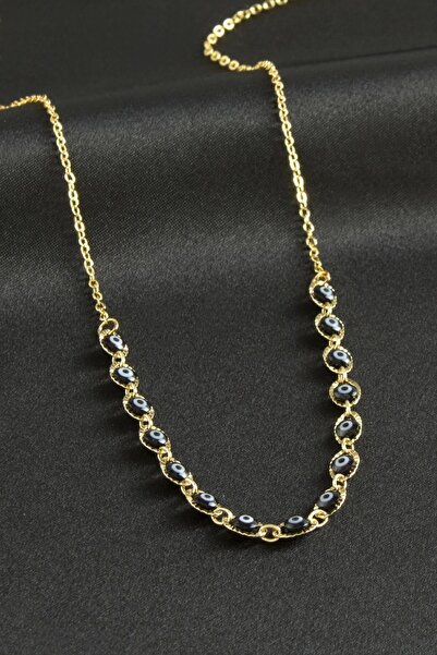 ZERO LAND قلادة LVSQVR (153700) مطلية بالمينا - أسود