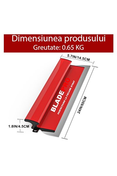 BladePRO Gletiera profesionala BladePRO® Premium Precision, 60 cm, lama din otel inoxidabil ultraflexibila