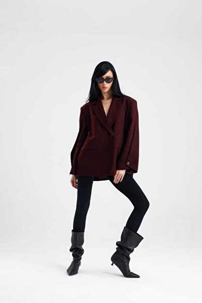 GACA COLLECTION MANAROLA Blazer Ceket Kol Ve Sırt Düğme Detaylı