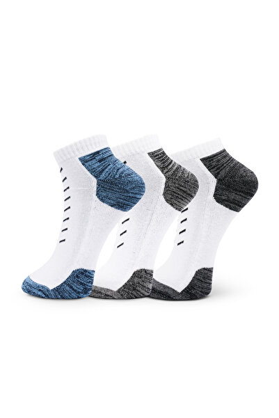 White Leaf Men's Short Terry Socks (3 Pairs) — Breathable, Moisture-Wicking, ...
