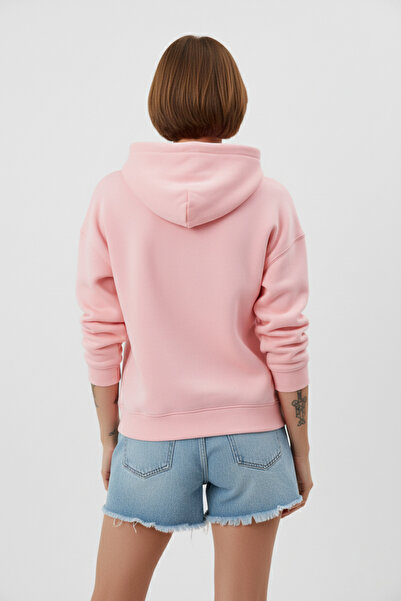 uyguntarz Unisex Soft Textured 3 Yarn Elegant Ribbon Design B Printed O Oversized Sweatshirt