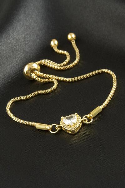 ZERO LAND Lvsqvr Heart Zircon Stone Elevator Bracelet Serious Relationship (2...