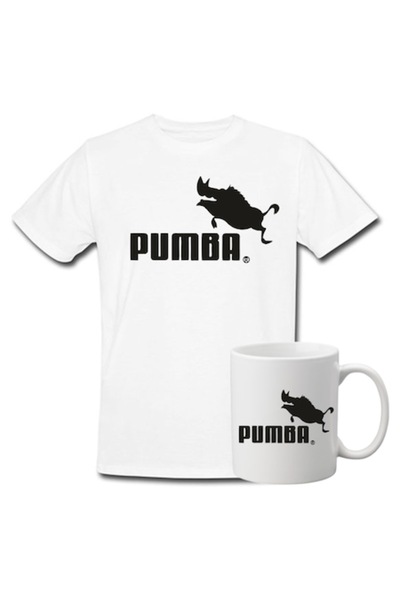 T&M Personalizare Set personalizat tricou + cană - Pumba, alb, M, 330 ml