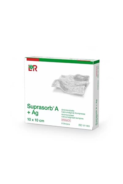 Lohmann & Rauscher Suprasorb A+Ag Dressing, 5 cm x 5 cm, 10 pcs/box