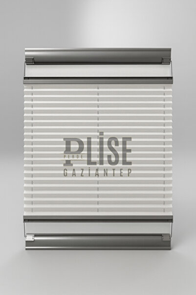 RGNHOME BEYAZ VİDALI PLİSE PERDE