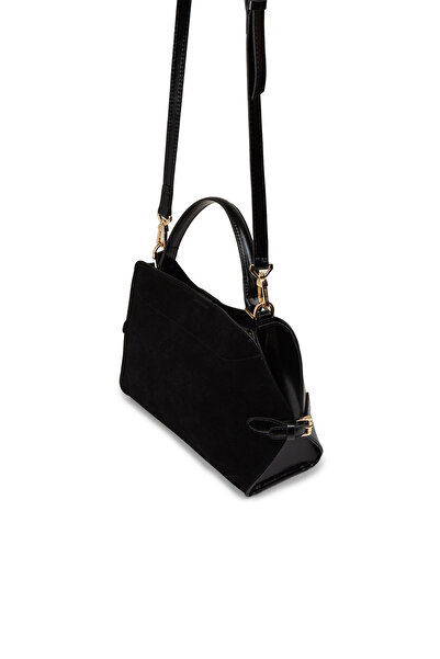 Deery Genuine Suede Black Women's Handbag
