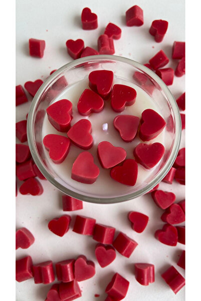 NİLCANDLE Kokulu Kalp Detaylı Cam Bardak Soya Mumu – El Yapımı, Doğal ve Deko...