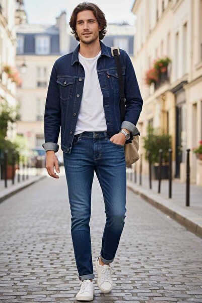 Voltaj Τζέρεμι εφαρμοστό Τζιν παντελόνι μπλε