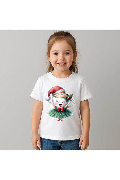 OEM Tricou Copii Fetite Ballerina Cappucina Christmas 100%Bumbac